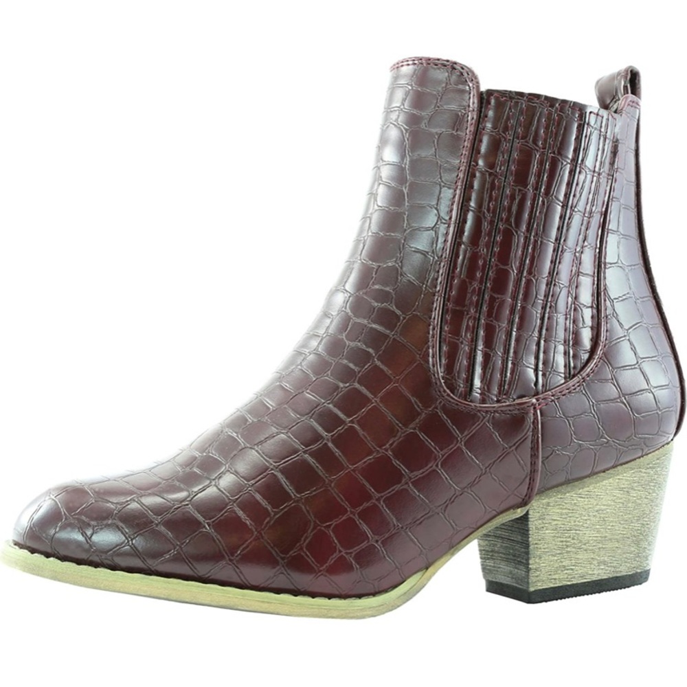 Nature Breeze Women's Montana Chunky Fashion Booties Boots Shoes